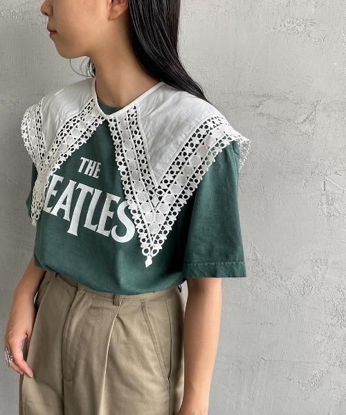 JF Ready Made（ジェイエフレディメイド）の「[Jf Ready Made/ジェイエフレディメイド] コットンレース 2WAY付け襟（付け襟・レディース・ホワイト/ブラック・F）」の10枚目の写真