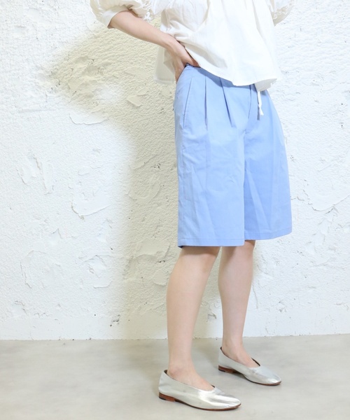 EDIT. FOR LULU(エディットフォールル)の「TCタイプライターハーフタックパンツ(その他パンツ・レディース・ブラック/サックスブルー・36/34)」の18枚目の写真