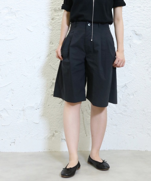 EDIT. FOR LULU(エディットフォールル)の「TCタイプライターハーフタックパンツ(その他パンツ・レディース・ブラック/サックスブルー・36/34)」の7枚目の写真
