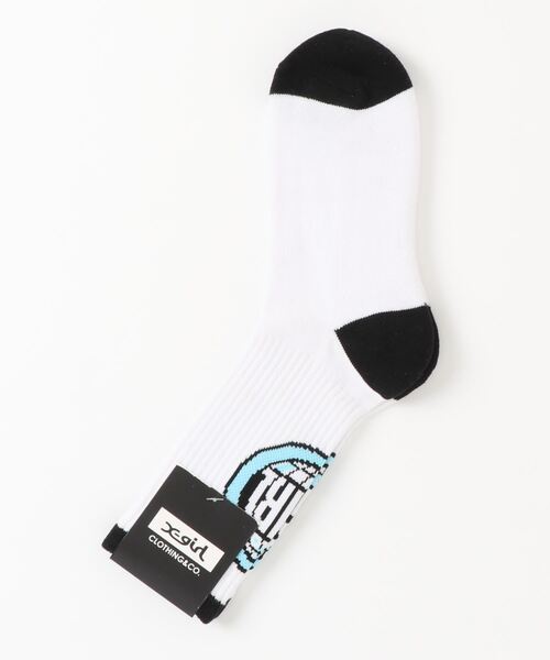 X Girl エックスガール World Logo Rib Socks ソックス 靴下 X Girl エックスガール のファッション通販 Zozotown