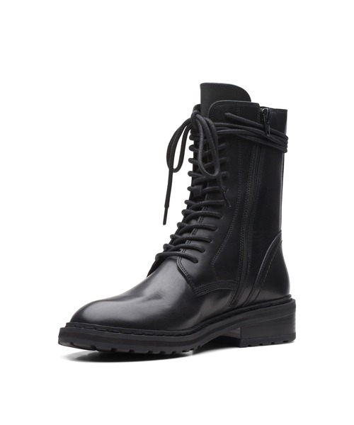 Clarks（クラークス）の「Tilham Lace / ティルハムレース（ブラックレザー）（ブーツ・レディース・ブラック・UK6/UK4/UK5/UK3.5/UK4.5/UK5.5/UK3）」の8枚目の写真