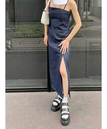 EVRIS | キャミタイトロングデニムワンピース(ワンピース)