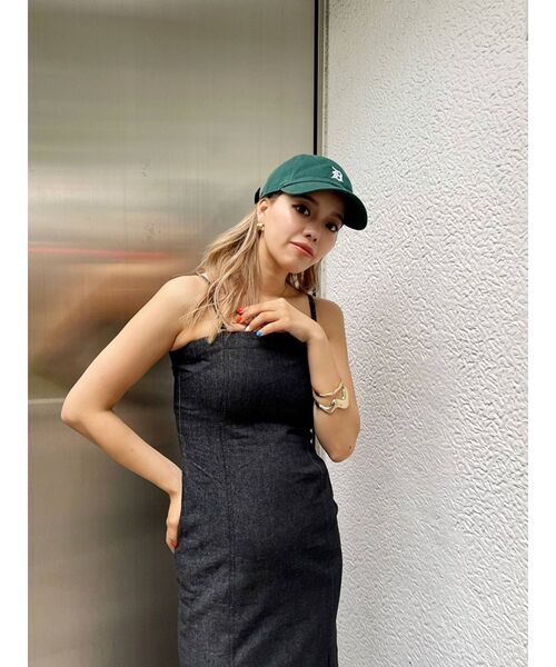 EVRIS(エヴリス)の「キャミタイトロングデニムワンピース(ワンピース・レディース・ブラック/インディゴブルー・FREE)」の12枚目の写真