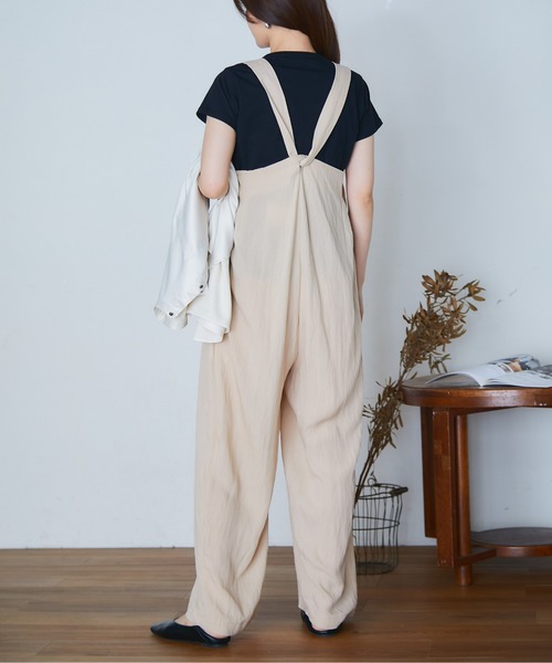 yuu　リネンサロペット yuu リネンサロペット 23区 サロペット オーバーオール 「CLASSY