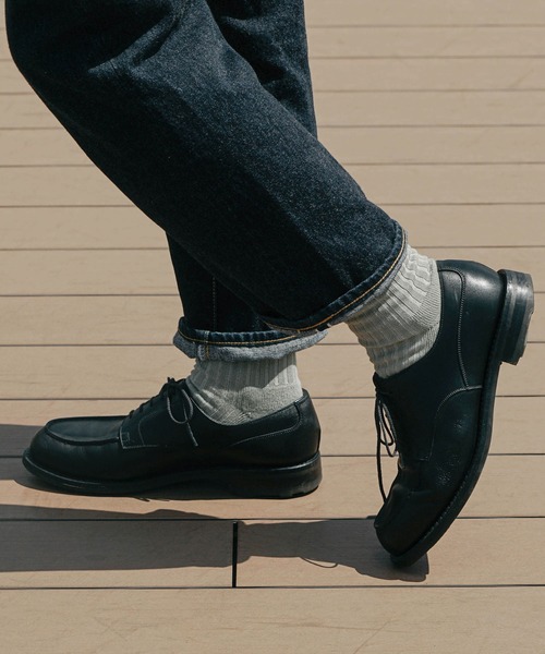 OBSCURE SOCKS(オブスキュア ソックス)の「OBSCURE SOCKS オブスキュアソックス KERRIA Men’s ケリア メンズ(ソックス/靴下・メンズ・ワイン/ホワイト/オレンジ/ライトグリーン/ベージュ/チャコールグレー・FREE)」の9枚目の写真