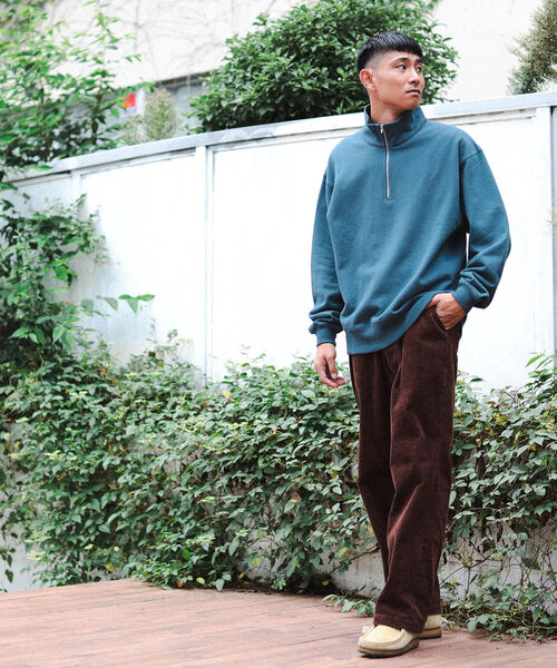 BEAMS（ビームス）の「BEAMS / ルーズ ハーフジップ スウェット