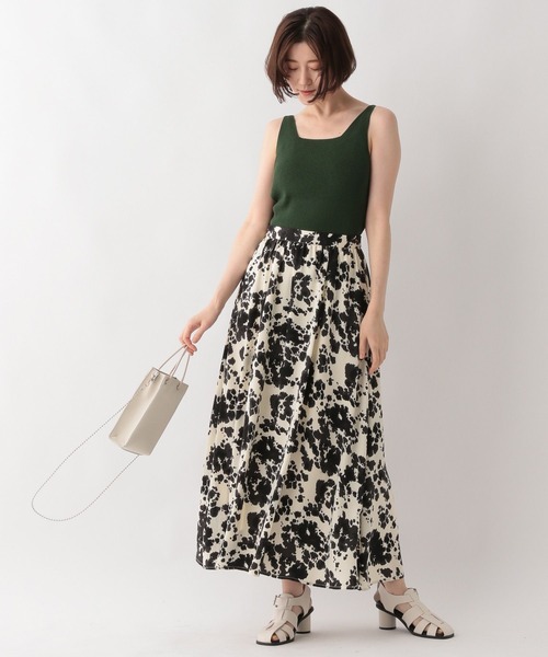 A part by（アパートバイ）の「アニマルフレアスカート 350744（スカート・レディース・アイボリー/ブラウン系その他2・FREE）」の3枚目の写真