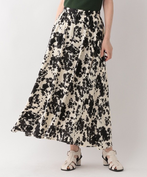 A part by（アパートバイ）の「アニマルフレアスカート 350744（スカート・レディース・アイボリー/ブラウン系その他2・FREE）」の7枚目の写真