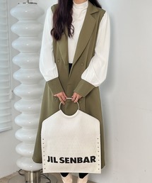 バイカラーロングテーラードジャケット