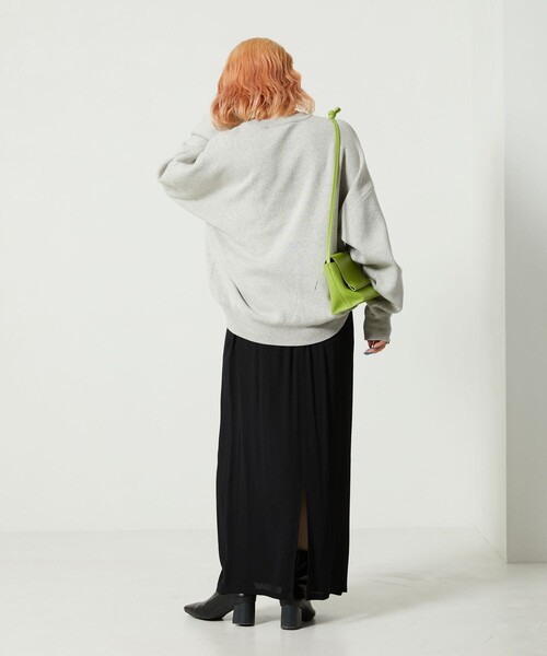 FREAK'S STORE(フリークスストア)の「【WEB限定】スウェットライクニット(ニット/セーター・レディース・ナチュラル/ライトグレー/ブラック/ベージュ/レッド・フリ-)」の16枚目の写真