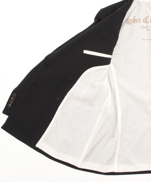 RAWLIFE（ロウライフ）の「Robes & Confections/ローブス&コンフェクションズ/ウールポリエステルダブルクロスジャケット（テーラードジャケット・メンズ・ブラック・3）」の2枚目の写真