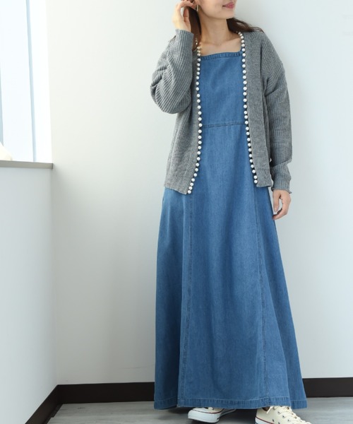 INTERPLANET（インタープラネット）の「パールドルマンプルカーディガン（カーディガン/ボレロ・レディース・チャコールグレー/ブラック/パープル/ベージュ・FREE）」の13枚目の写真