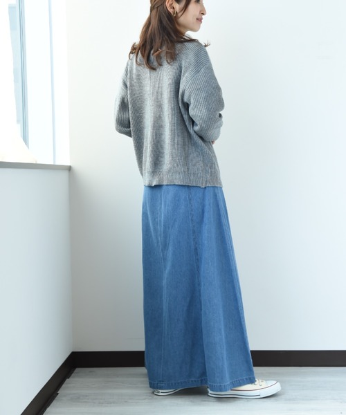 INTERPLANET（インタープラネット）の「パールドルマンプルカーディガン（カーディガン/ボレロ・レディース・チャコールグレー/ブラック/パープル/ベージュ・FREE）」の14枚目の写真