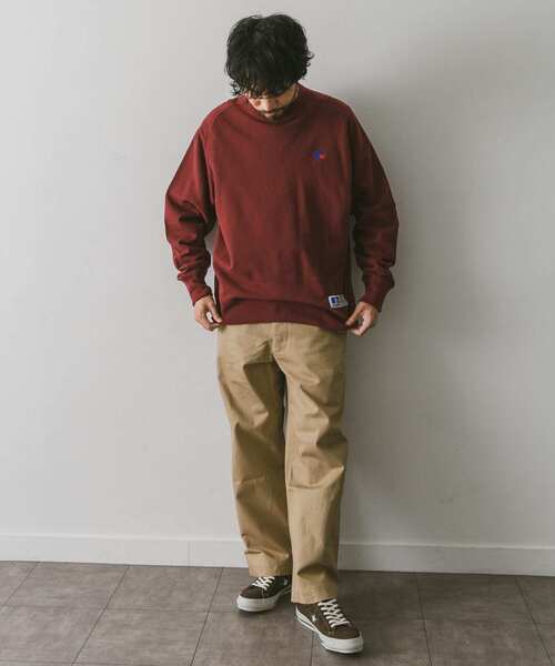 Russell Athletic（ラッセルアスレティック）の「『別注』RUSSELL ATHLETIC×DOORS　FREEDOM SLEEVE SWEAT（スウェット・メンズ・スミクロ/グレー/グリーン/ボルドー/オレンジ・MEDIUM/LARGE/X-LARGE）」の22枚目の写真