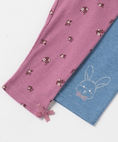 petit main(プティマイン)の「【プティプラ】GIRLSレギンスセット(レギンス/スパッツ・キッズ・ネイビー/ブルー/ラベンダー/ブラック・80cm/90cm/100cm/110cm/120cm/130cm)」の8枚目の写真