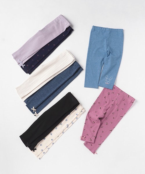 petit main(プティマイン)の「【プティプラ】GIRLSレギンスセット(レギンス/スパッツ・キッズ・ネイビー/ブルー/ラベンダー/ブラック・80cm/90cm/100cm/110cm/120cm/130cm)」の14枚目の写真