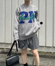 ロゴジャガードビッグシルエットプルオーバー