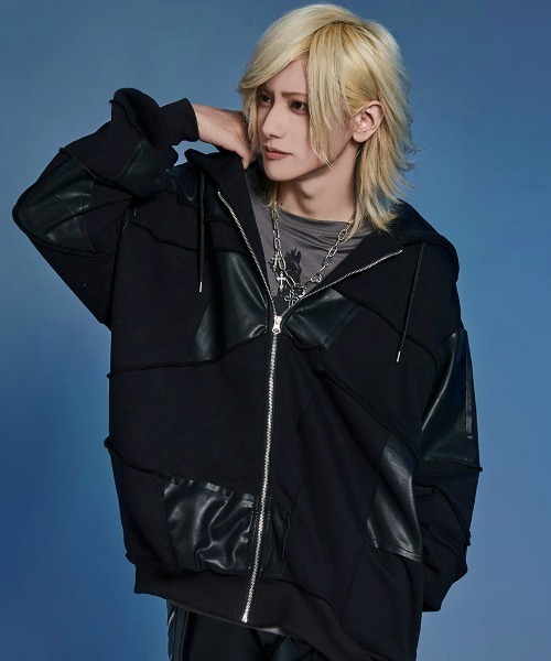 CIVARIZE PUレザーパッチワークパーカー CIVARIZE（シヴァーライズ）の「『CIVARIZE/シヴァーライズ』PU