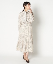 LEOPARD&DALMATIAN FLARE SKIRT