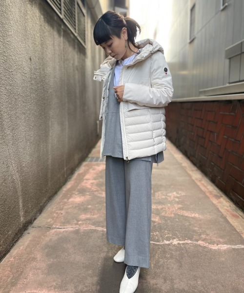 CAPEHORN(ケープホーン)の「CAPEHORN(ケープホーン)CASABLANCA/切り替えショートジャケット/32512(その他アウター・レディース・ホワイト/ブラック・40/42)」の22枚目の写真