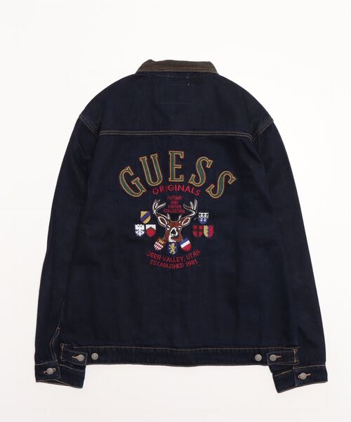 Guess（ゲス）の「GUESS Originals Deer Denim Jacket（デニムジャケット・メンズ・ダークインディゴブルー・MEDIUM/LARGE/X-LARGE/SMALL）」の14枚目の写真