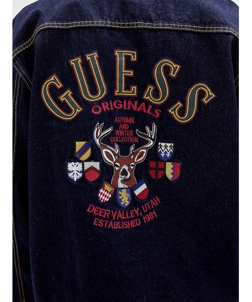 Guess（ゲス）の「GUESS Originals Deer Denim Jacket（デニムジャケット・メンズ・ダークインディゴブルー・MEDIUM/LARGE/X-LARGE/SMALL）」の5枚目の写真