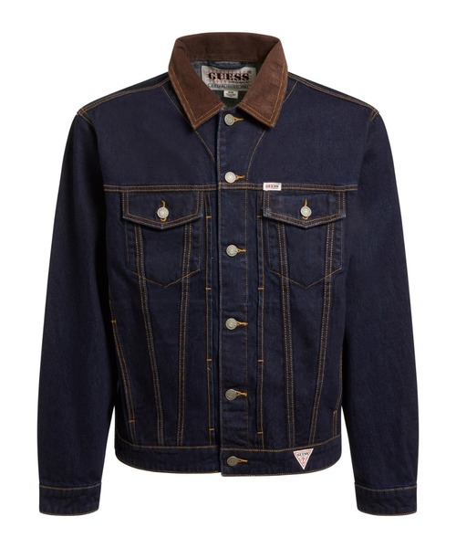Guess（ゲス）の「GUESS Originals Deer Denim Jacket（デニムジャケット・メンズ・ダークインディゴブルー・MEDIUM/LARGE/X-LARGE/SMALL）」の9枚目の写真