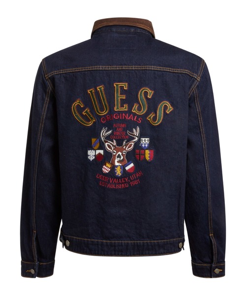 Guess（ゲス）の「GUESS Originals Deer Denim Jacket（デニムジャケット・メンズ・ダークインディゴブルー・MEDIUM/LARGE/X-LARGE/SMALL）」の10枚目の写真