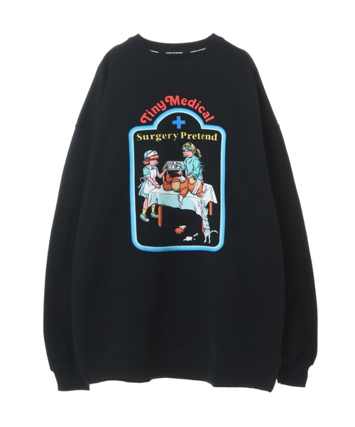 Candy Stripper（キャンディストリッパー）の「TINY MEDICAL SWEAT ワンピース（スウェット・レディース・ブルー/ブラック/ホワイト・2）」の3枚目の写真