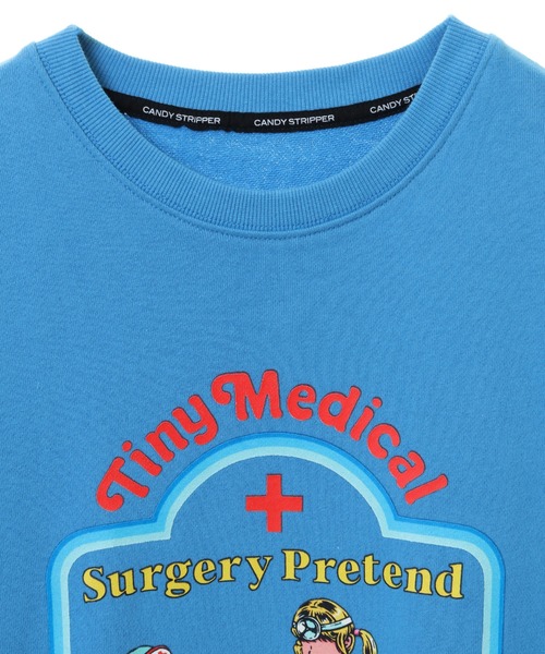 Candy Stripper（キャンディストリッパー）の「TINY MEDICAL SWEAT ワンピース（スウェット・レディース・ブルー/ブラック/ホワイト・2）」の5枚目の写真