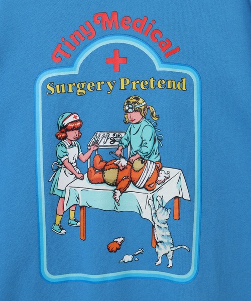 Candy Stripper（キャンディストリッパー）の「TINY MEDICAL SWEAT ワンピース（スウェット・レディース・ブルー/ブラック/ホワイト・2）」の8枚目の写真