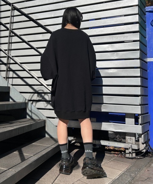 Candy Stripper（キャンディストリッパー）の「TINY MEDICAL SWEAT ワンピース（スウェット・レディース・ブルー/ブラック/ホワイト・2）」の14枚目の写真