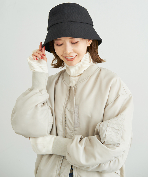 SLOBE IENA（スローブイエナ）の「キルトジャケットバケットハット（ハット・レディース・ブラック・FREE）」の8枚目の写真