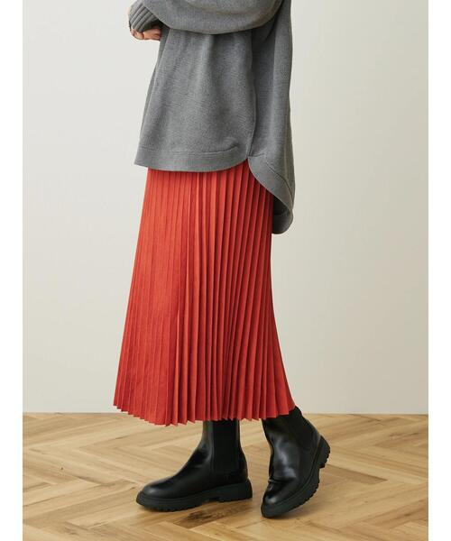 CRAFT STANDARD BOUTIQUE（クラフトスタンダードブティック）の「ピーチアコーディオンプリーツスカート ＊（スカート・レディース・パープル/ブルー/チャコールグレー/オレンジ・FREE）」の14枚目の写真