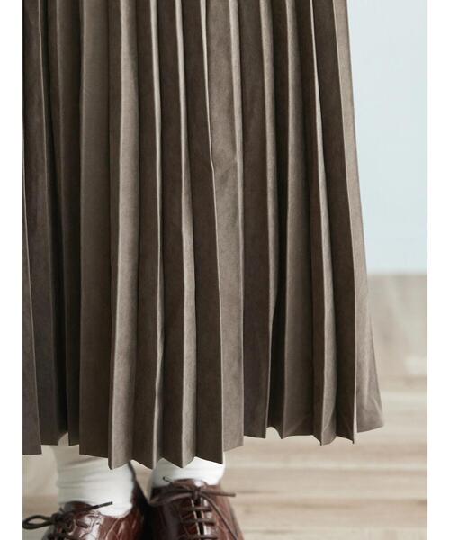 CRAFT STANDARD BOUTIQUE（クラフトスタンダードブティック）の「ピーチアコーディオンプリーツスカート ＊（スカート・レディース・パープル/ブルー/チャコールグレー/オレンジ・FREE）」の6枚目の写真