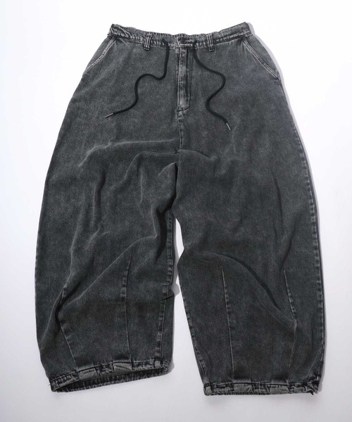 美品⁂センソユニコ⁂スヌーピー⁂デニムハーフパンツ　市松模様　バルーン　Mサイズ 美品⁂センソユニコ⁂スヌーピー⁂デニムハーフパンツ市松模様