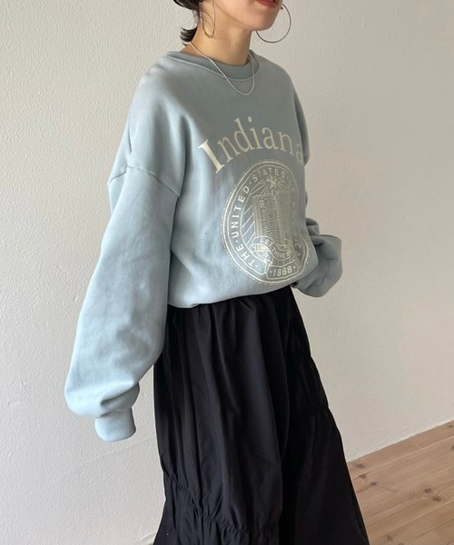 wee9s(ウィークス)の「many many gather skirt / ウエストゴムメニーメニーギャザーシャーリングースカート(スカート・レディース・ブラック/ホワイト/ネイビー/ブラウン・FREE)」の20枚目の写真