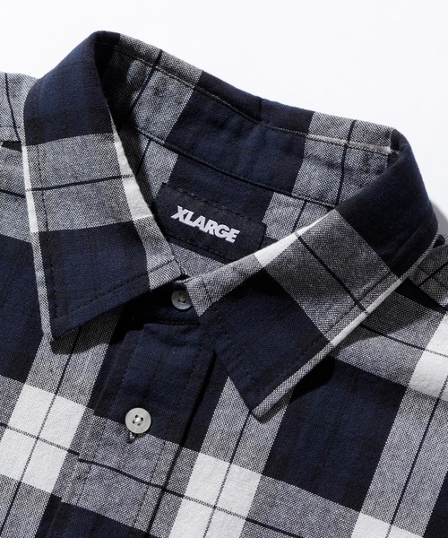 XLARGE（エクストララージ）の「PLAID L/S SHIRT（シャツ/ブラウス・メンズ・グリーン/オレンジ/ブラック・S/M/L/XL）」の5枚目の写真