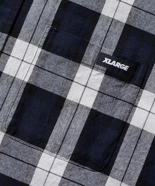 XLARGE（エクストララージ）の「PLAID L/S SHIRT（シャツ/ブラウス・メンズ・グリーン/オレンジ/ブラック・S/M/L/XL）」の6枚目の写真
