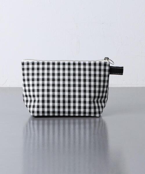 TEMBEA（テンベア）の「【別注】＜TEMBEA＞TOILETRYBAG M ギンガムチェック（ポーチ・レディース・ブラック・FREE）」の3枚目の写真