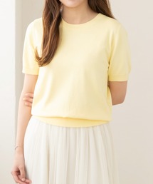 【XSからXLまで5サイズ展開】クルーネック半袖ニット