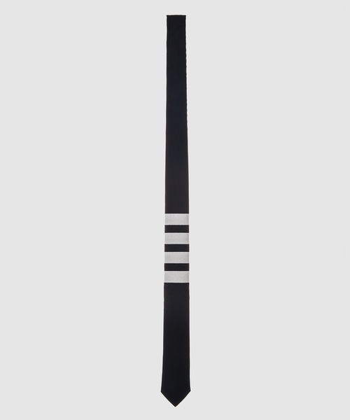 THOM BROWNE(トムブラウン)の「TIE IN 4BAR PLAIN WEAVE SUITING(ネクタイ・メンズ・ネイビー/グレー・ONE SIZE)」の2枚目の写真