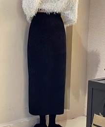 Iラインコーデュロイスカート