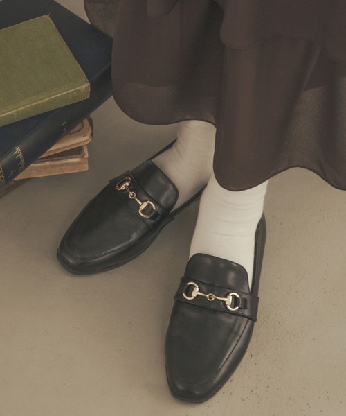 Ambre Neige(アンブルネージュ)の「ビット付きローファー/【WEB/EC限定商品】(ローファー・レディース・アイボリー/ブラック/ダークブラウン・MEDIUM/LARGE)」の17枚目の写真