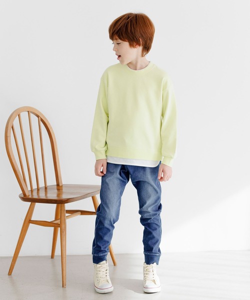 GLOBAL WORK（グローバルワーク）の「スゴラクカットデニムリブパンツ/162580（デニムパンツ・キッズ・ブラック/ネイビー/ブルー・110cm/100cm/120cm/130cm/140cm/150cm/160cm）」の20枚目の写真