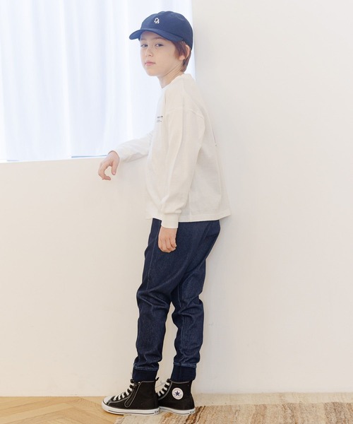 GLOBAL WORK（グローバルワーク）の「スゴラクカットデニムリブパンツ/162580（デニムパンツ・キッズ・ブラック/ネイビー/ブルー・110cm/100cm/120cm/130cm/140cm/150cm/160cm）」の14枚目の写真