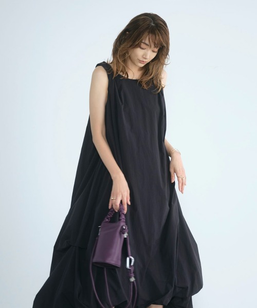 emmi（エミ）の「【emmi atelier】ギャザーハンドルミニショルダー（ショルダーバッグ・レディース・ライム/ホワイト/ライトブルー/パープル・FREE）」の5枚目の写真