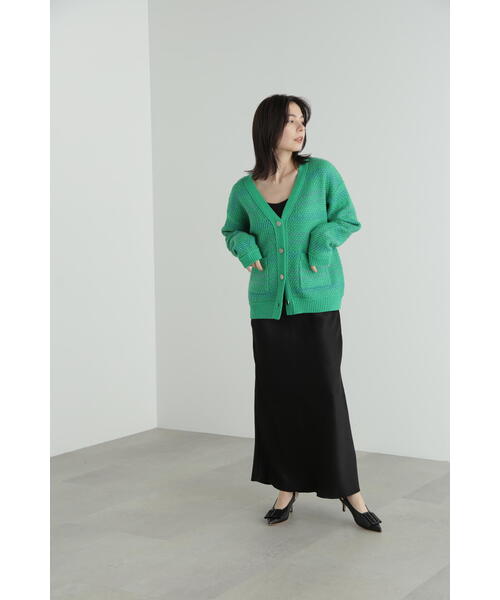 JILL STUART(ジルスチュアート)の「◆サテンナロースカート(スカート・レディース・ブラック/ブルー・2/4)」の5枚目の写真