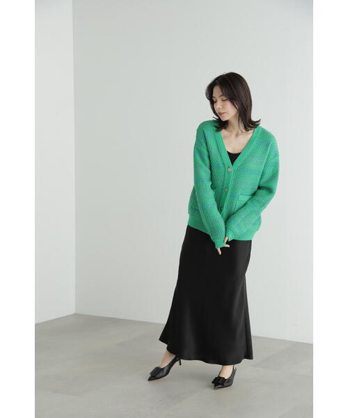 JILL STUART(ジルスチュアート)の「◆サテンナロースカート(スカート・レディース・ブラック/ブルー・2/4)」の7枚目の写真