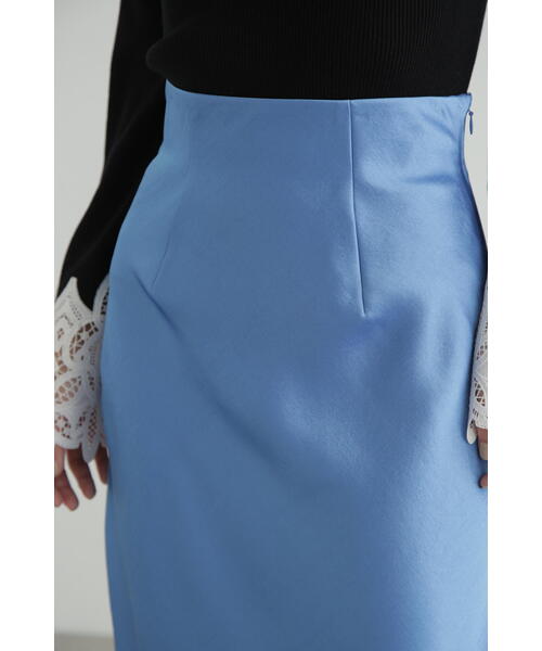 JILL STUART(ジルスチュアート)の「◆サテンナロースカート(スカート・レディース・ブラック/ブルー・2/4)」の16枚目の写真